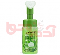 فوم شستشو صورت آلوئه ورا کاریته با براش سیلیکونی  - karite Aloe Vera Face Wash Foam