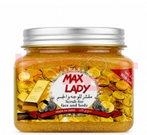 اسکراب لایه بردار مکس لیدی مدل طلا 300 میل - Max Lady Gold Scrub